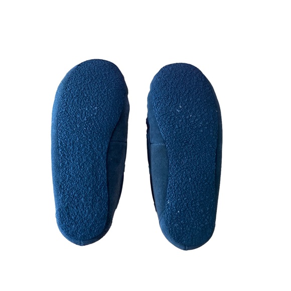 Minnetonka Gray Leather/Suede Moccasin with Faux Fur Lining & Solid Sole Size 7 - Picture 10 of 10